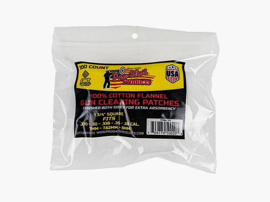 100 Patches 1 3/4" Eckig 6,9mm-9mm