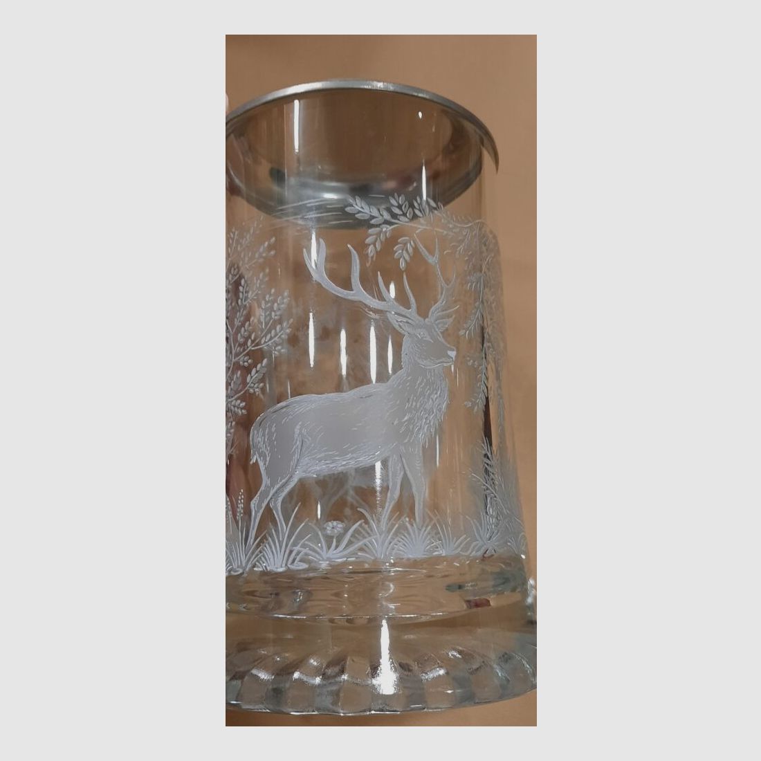 Bierkrug Zinn Bierkrug aus Glas