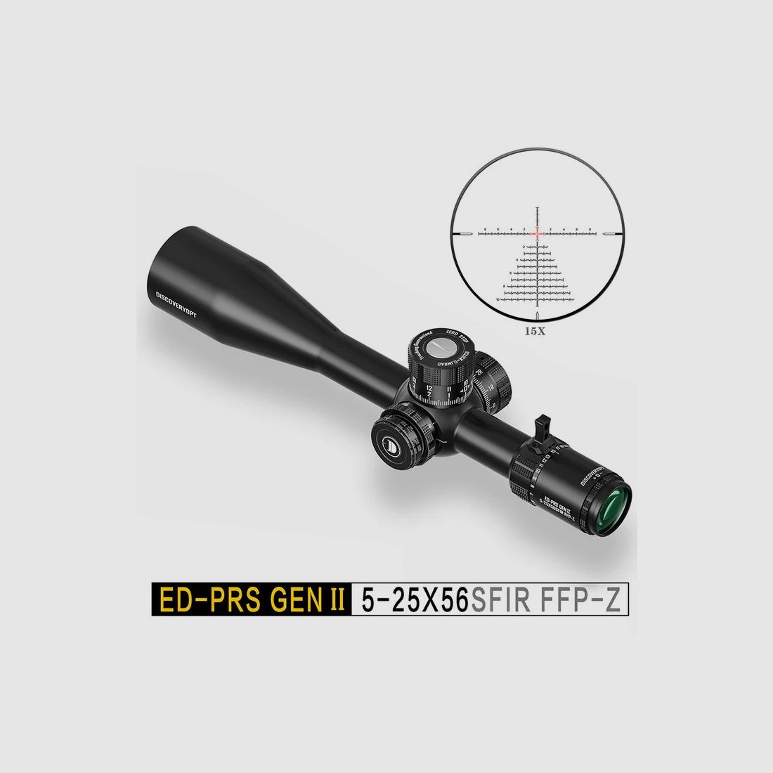 DISCOVERY OPTICS ED-PRS GEN 2 5-25X56SFIR FFP-MRAD riflescope no Kahles Vortex Sightron Nightforce Athlon
