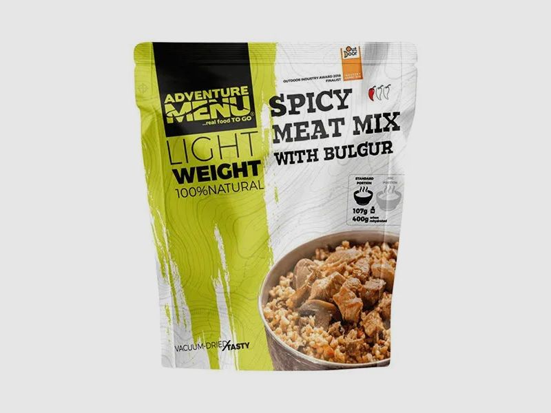 Adventure Menu Lightweight Pikanter Fleischmix mit Bulgur