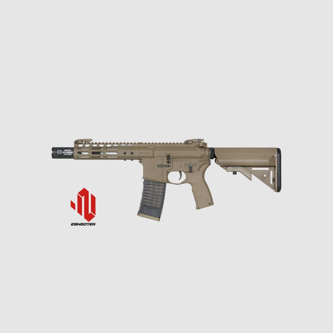 Noveske 7.5" Gen III DIPLOMAT S-AEG mit Eshooter ETU, FDE