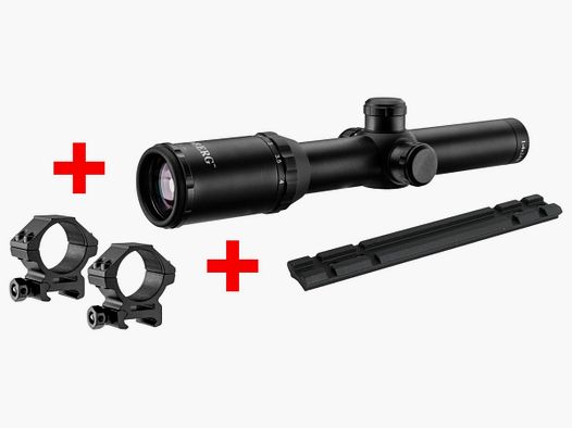 Hunting optics package for Express BALDI - Riflescope 1-4X24 base mount without brand EA