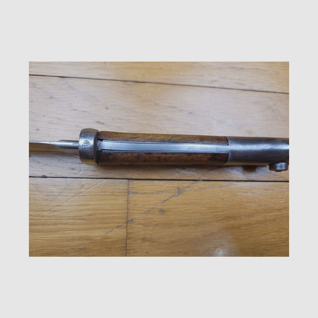 Seltene Bajonett 84/98 2. Typ – Herstellung „Bontgen & Sabin“ – Solingen – Originalscheide – 1. WK – sehr guter Zustand, Bild 15 von 18