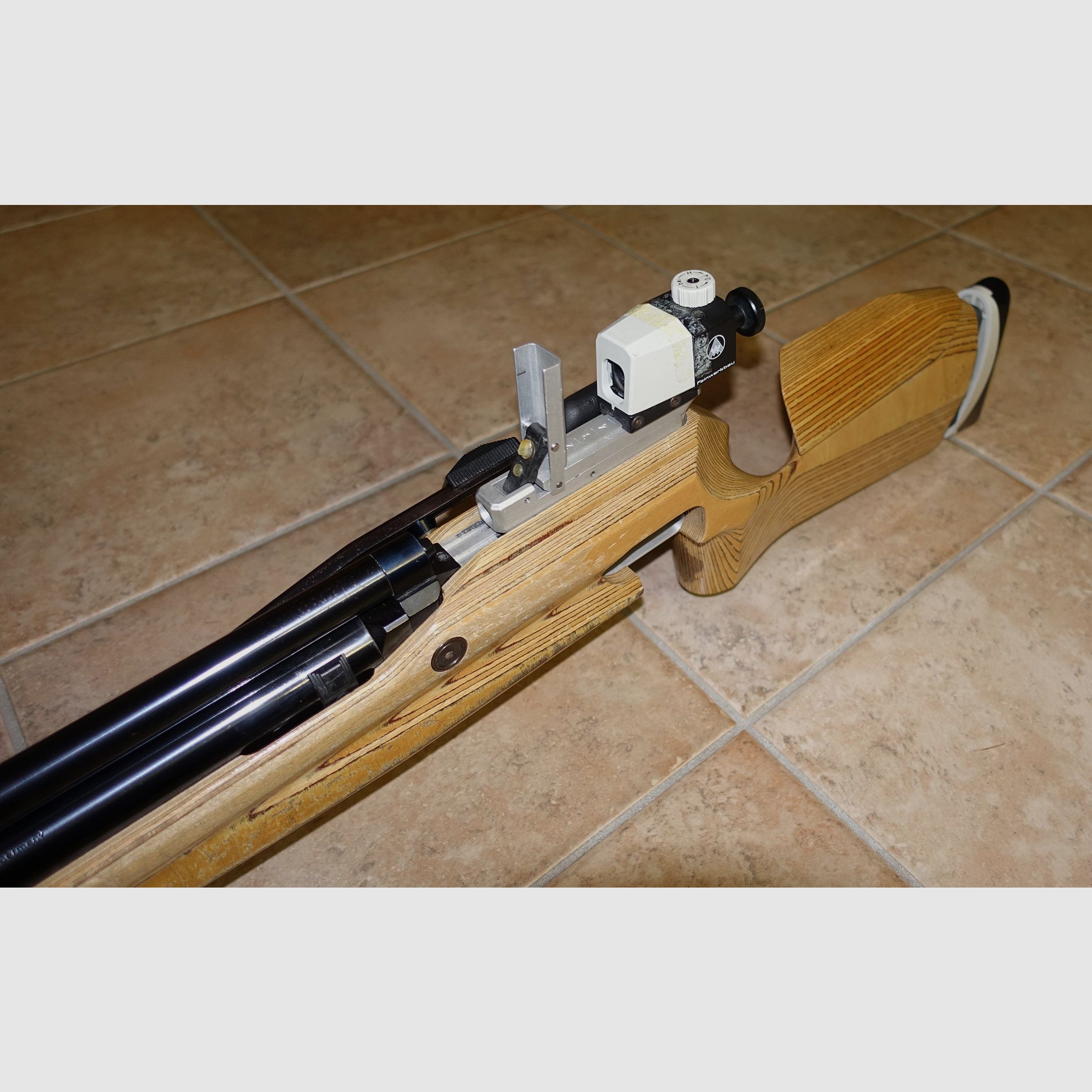 FWB Feinwerkbau Druckluft Matchgewehr Mod. 602 / neues Service / alle Dichtungen NEU