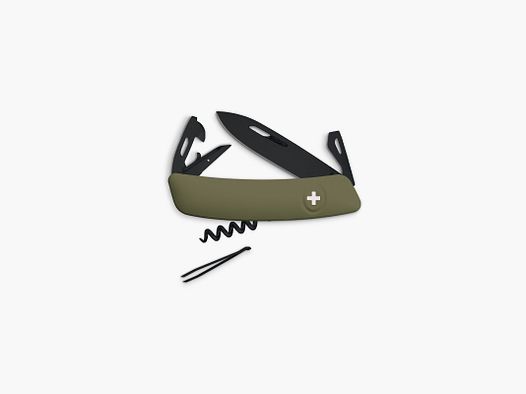 Couteau Suisse Swiza D03 Allblack Olive - ZD03ABOL