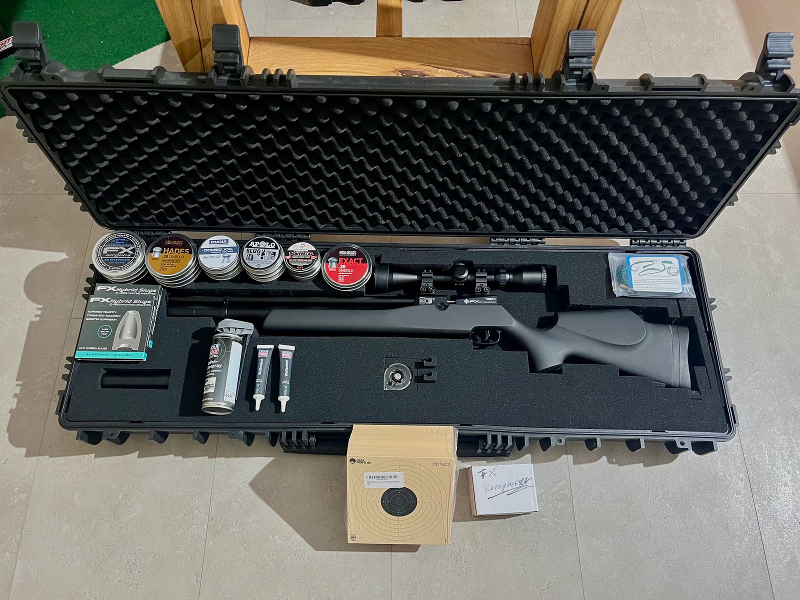 Dreamline FX Airgun Classic 7,62mm + Zubehör & Kompressor