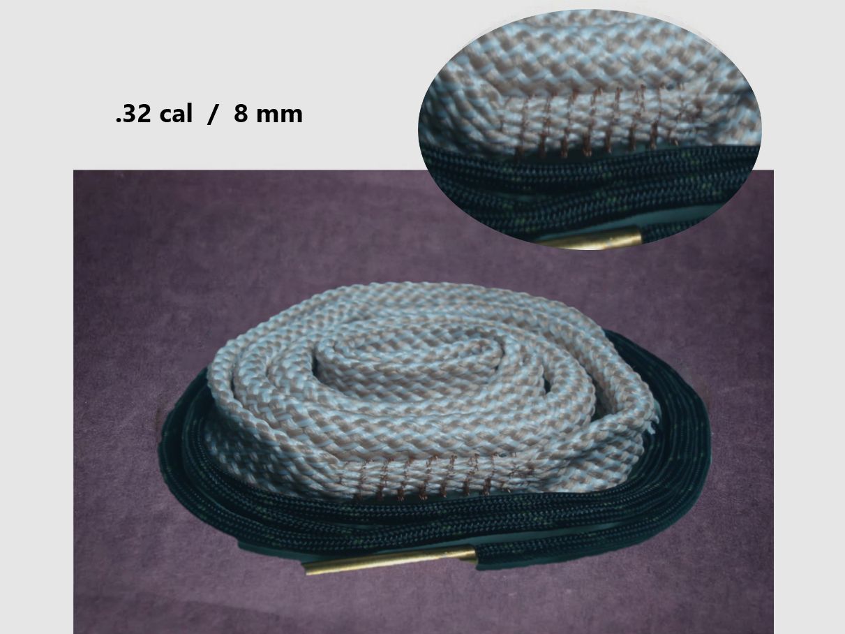 Waffenreinigung  Boresnake Laufreiniger  Reinigungsschnur Putzschnur verschiedener Kaliber