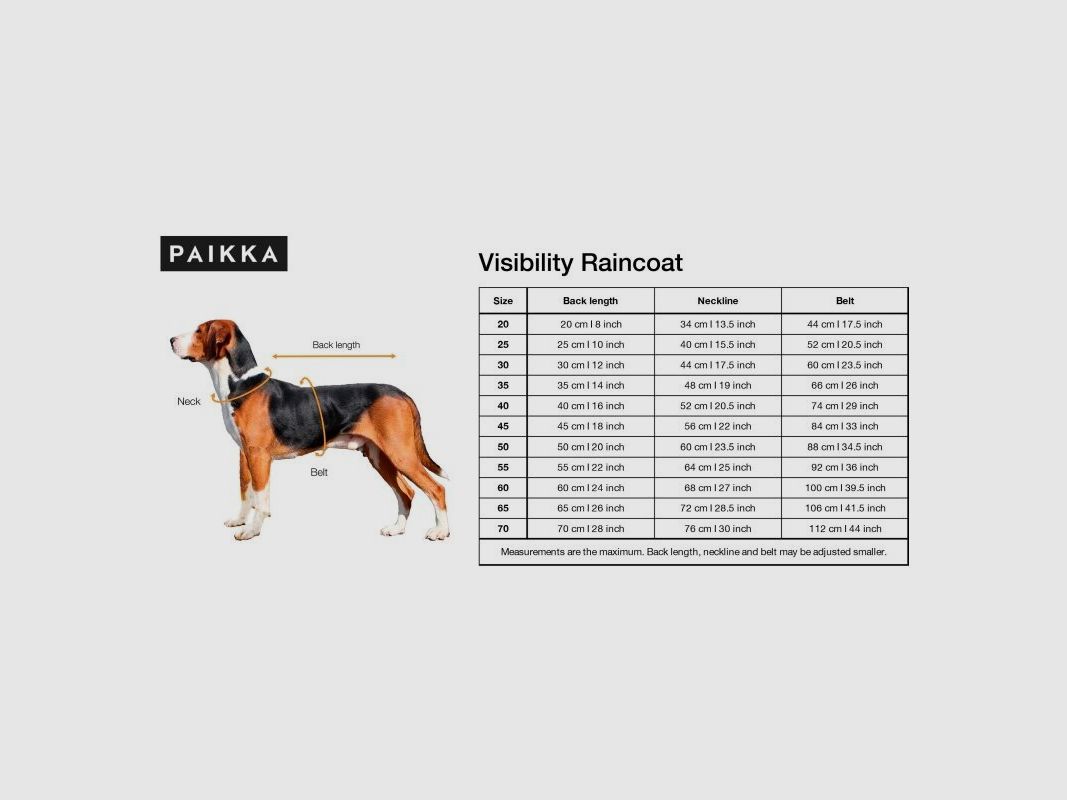 Paikka Hunderegenmantel Visibility Dunkelgrau