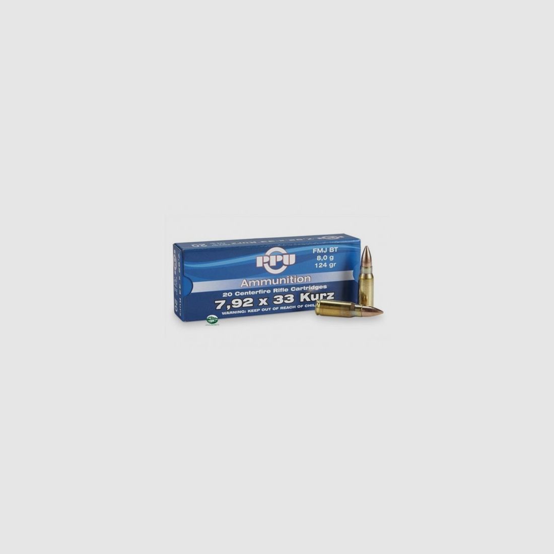 PPU PRVI PARTIZAN Munition Kal. 7,92X33 KURZ 124gr.