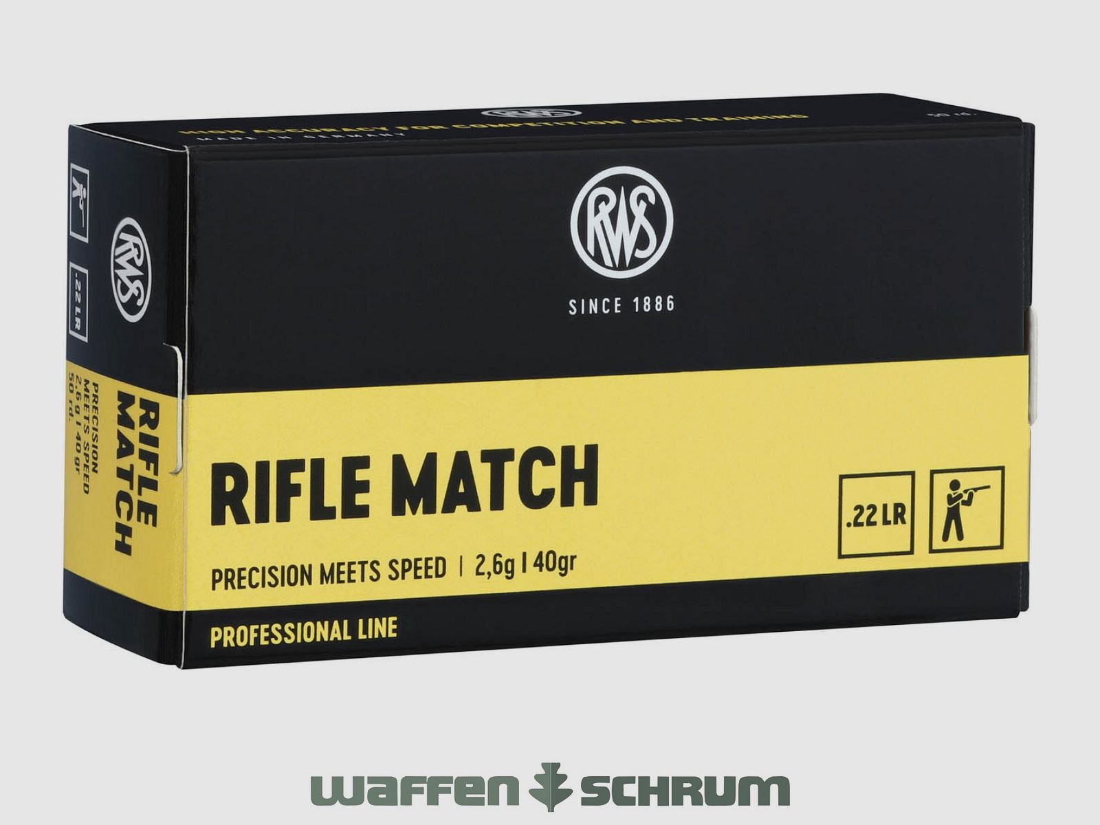 RWS Rifle Match 2,6g - 40gr. .22lr