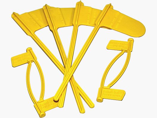 MTM Ladestandsanzeige Fähnchen CFP gelb 8 Stück (4 Pistole/4 Gewehr)