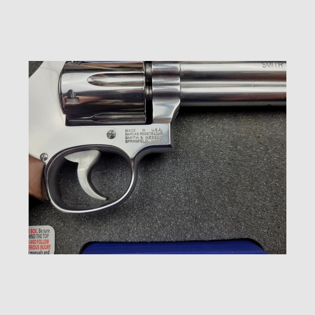 Bellissimo Smith & Wesson 686-2 – in 38SP e 357Mag – 6 Pollici Impugnature Combat Nill – scatola originale Condizioni ottime!, immagine 10 di 18