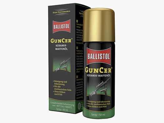 Ballistol GunCer Aceite de Armas de Cerámica - Spray de 50ml