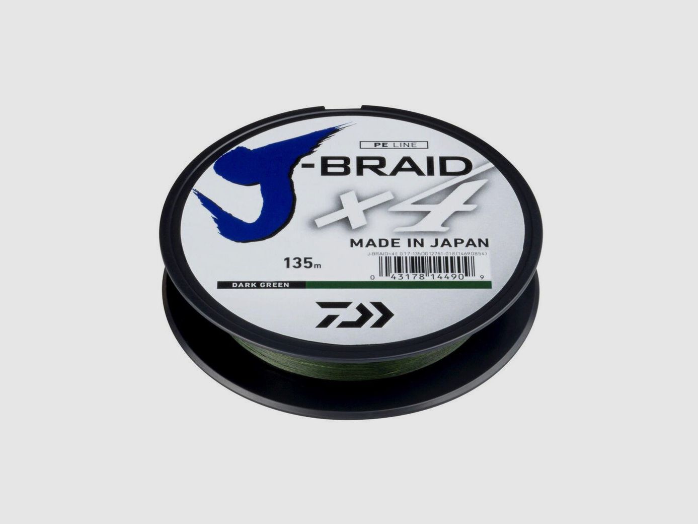 DAIWA J.BRAID DARK GREEN X4 STRANG 135M, Bild 2 von 3