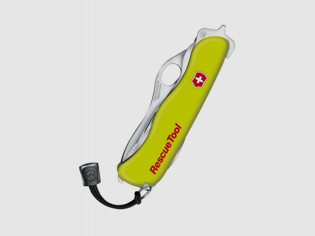 Victorinox RescueTool Taschenmesser, gelb nachleuchtend, Nylon-Etui