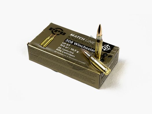 PPU .308 Win HP BT 168gr Matchline 20 pièces