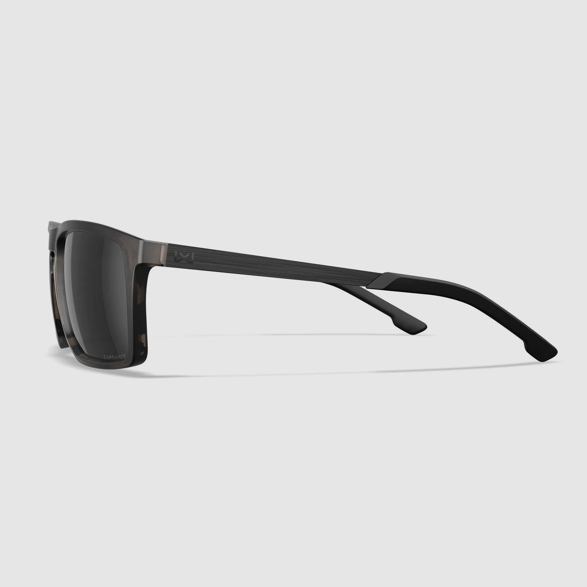Lunettes de soleil Wiley X AXE avec verres CAPTIVATE Polarized Black Mirror, monture Matte Tortoise Brown AC6AXE05, image 3 sur 5