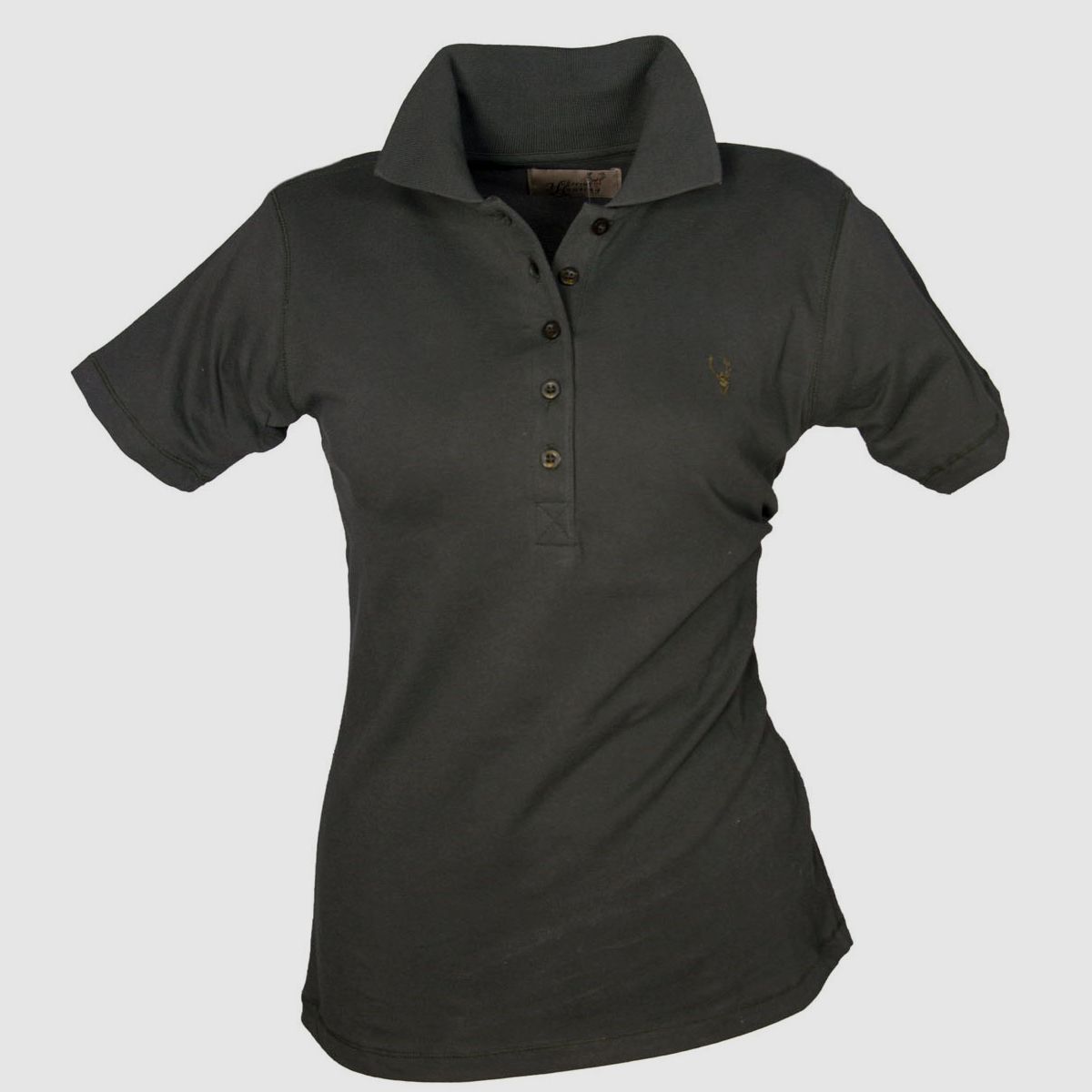 Hubertus Pique Shirt Damen dkl. oliv