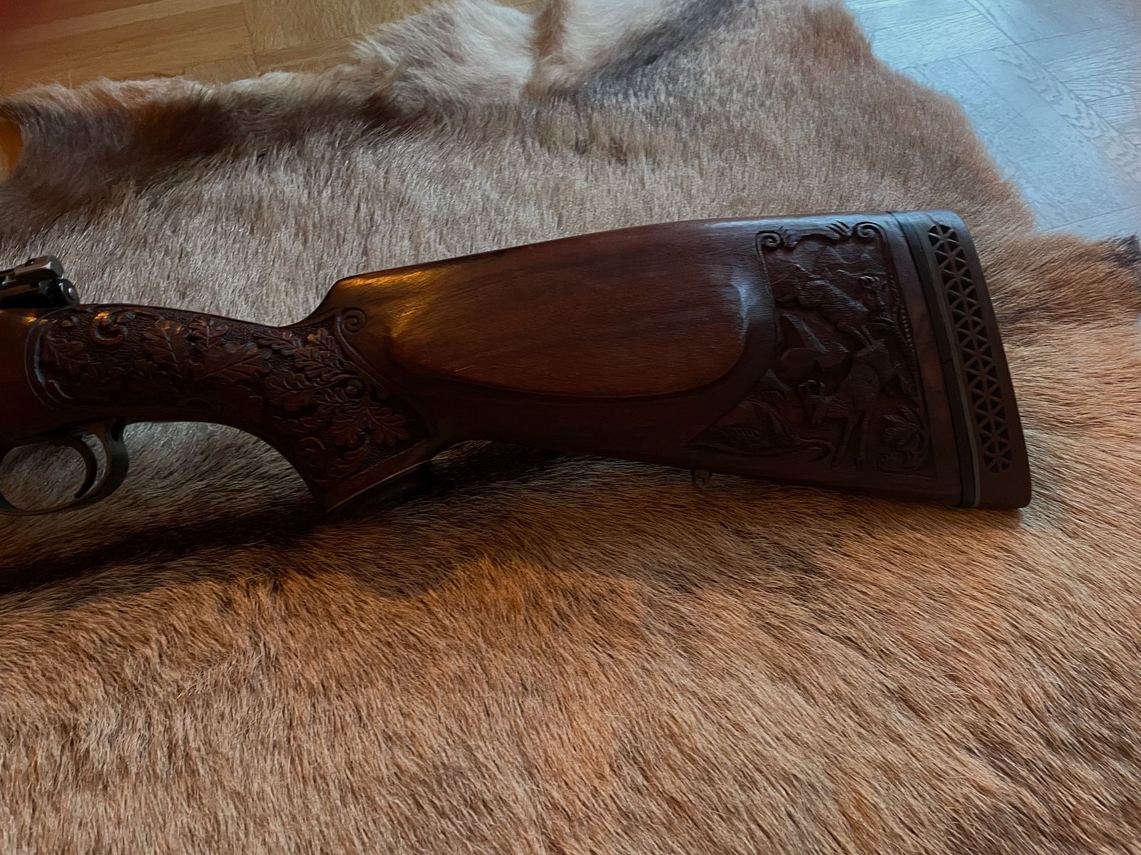 Mauser 98 en .308 découpes de crosse