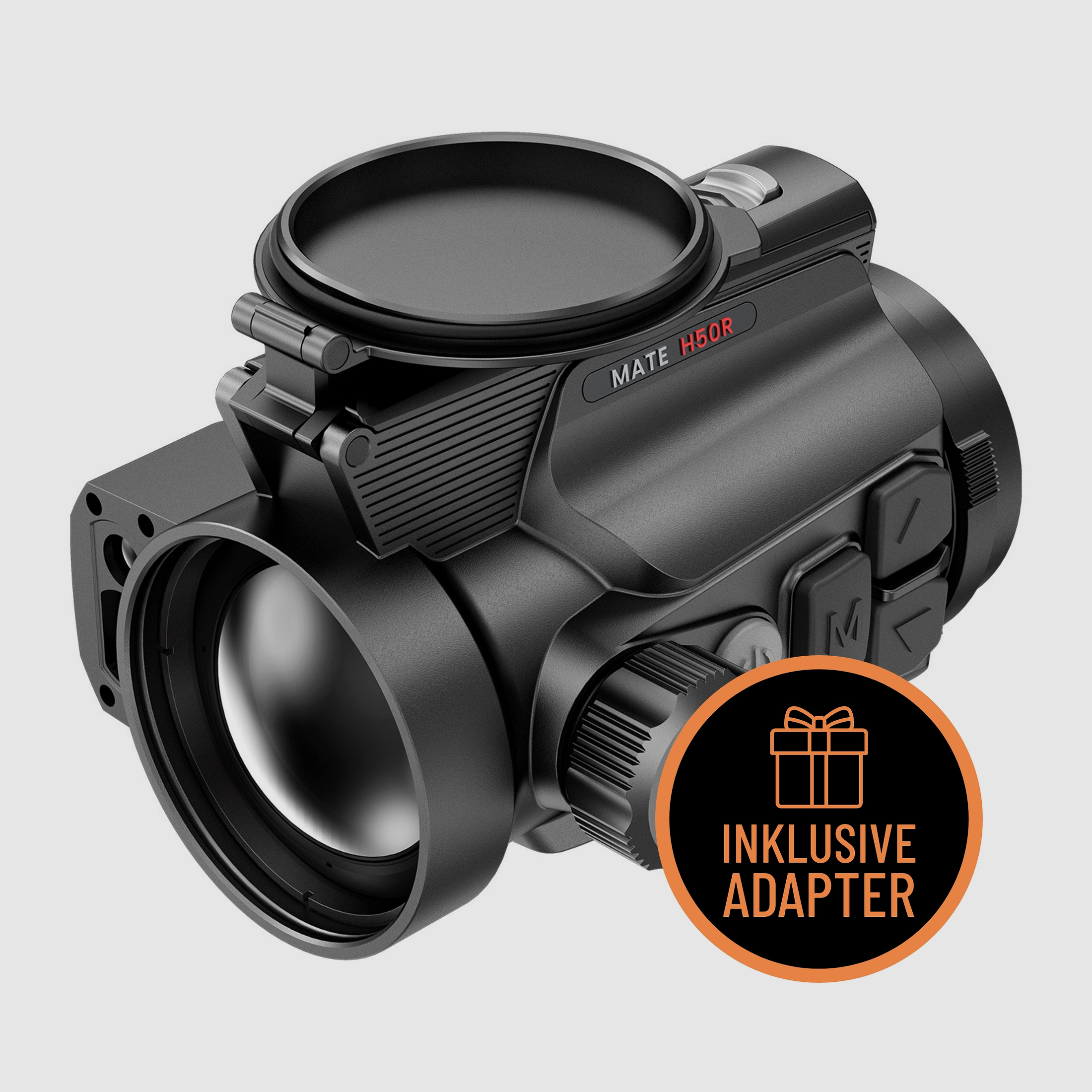 Nocpix MATE H50R LRF Paquete Completo incluyendo Adaptador - Adaptador: Adaptador de Caza Preciso, Tamaño de la Manga de Sujeción: 34 mm