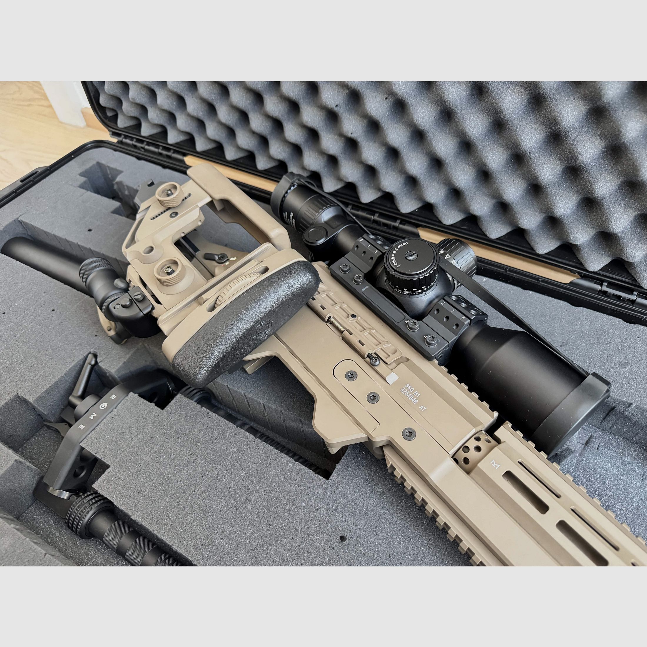 Exklusives Komplett-Setup – Steyr SSG M1 in .338 Lapua Mag. mit Wechsellauf 6.5 Creedmoor & Premium-Zubehör
