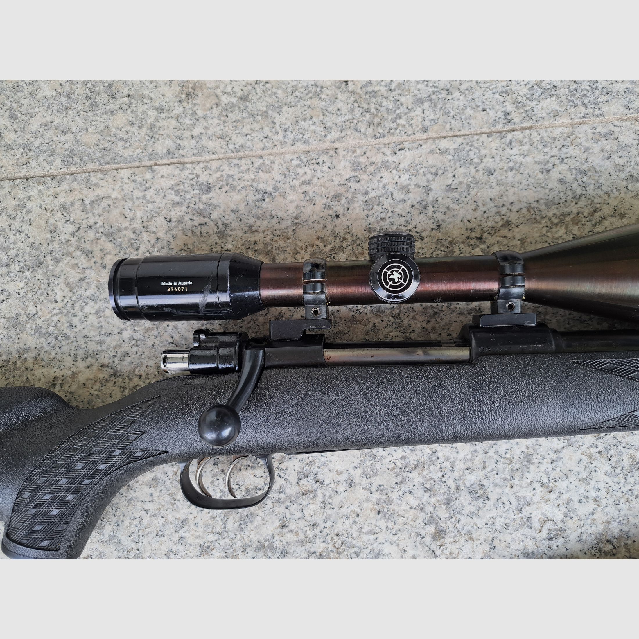 Mauser de chasse 8 x 57 IS métrique avec lunette de visée Helia S 8 x 56 Kahles Vienne ainsi que sangle de transport