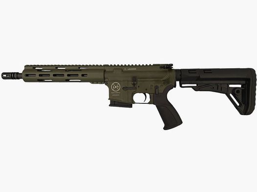 OD GREEN: Lux Def Tec LDT L4S AR15 10,5" semi-automatisch geweer kaliber 22 speciale serie in OD Green direct beschikbaar