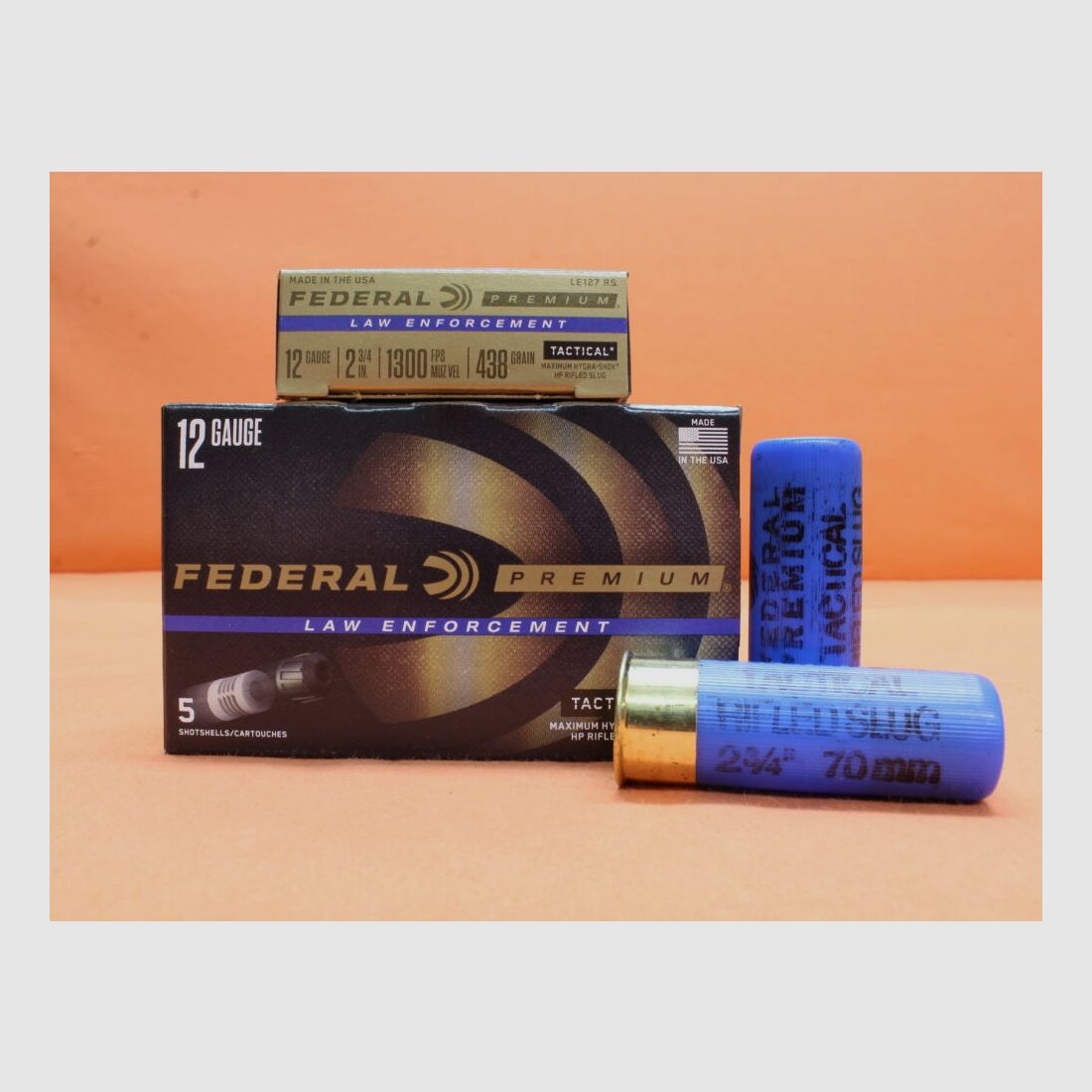 Federal Patrone 12/70 Federal Tactical Slug Blei 28g VE 5 Patronen LE Tactical (LE127RS)