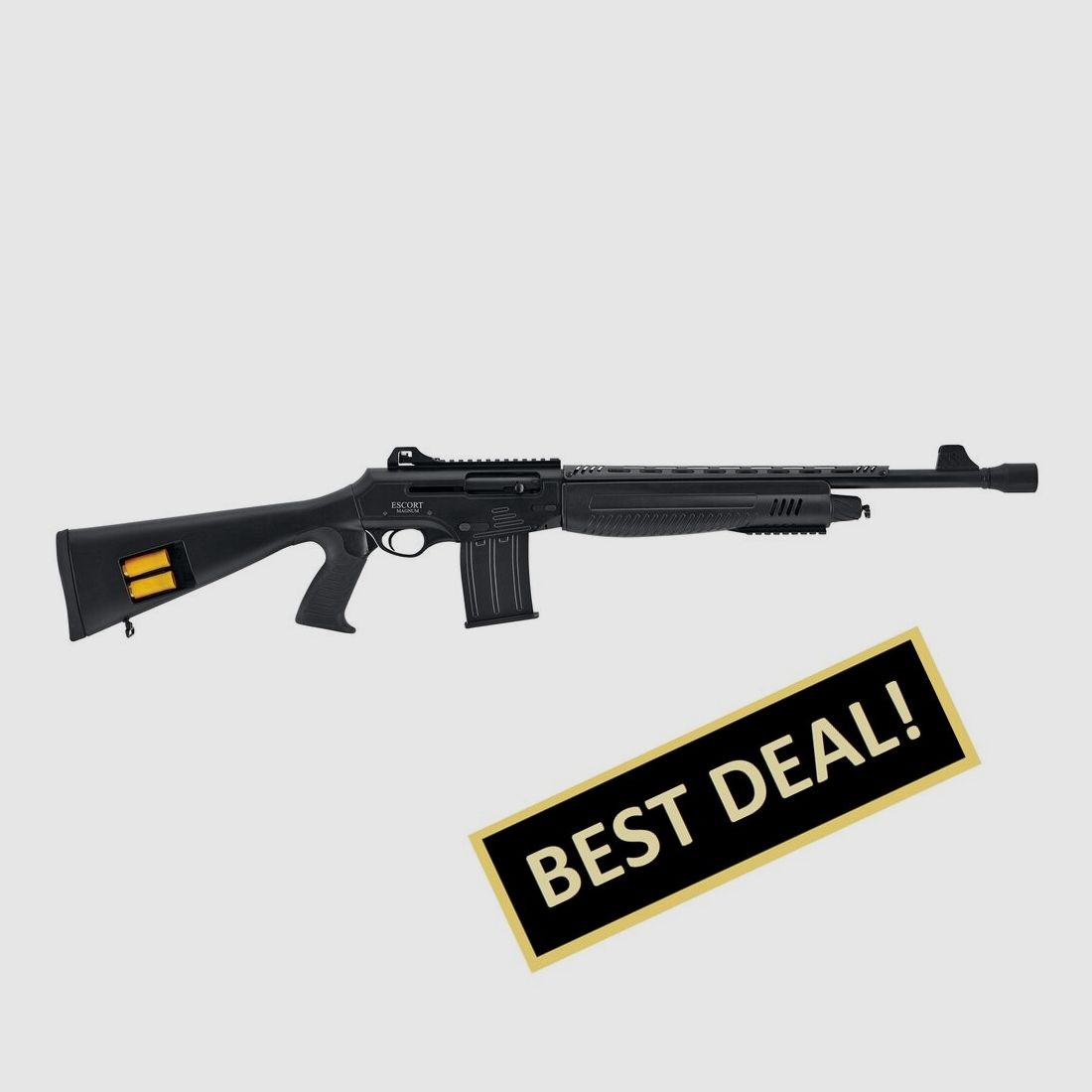 Mercury sport Pro Tuning Raider with black stock and 7-shot magazine semi-automatic shotgun