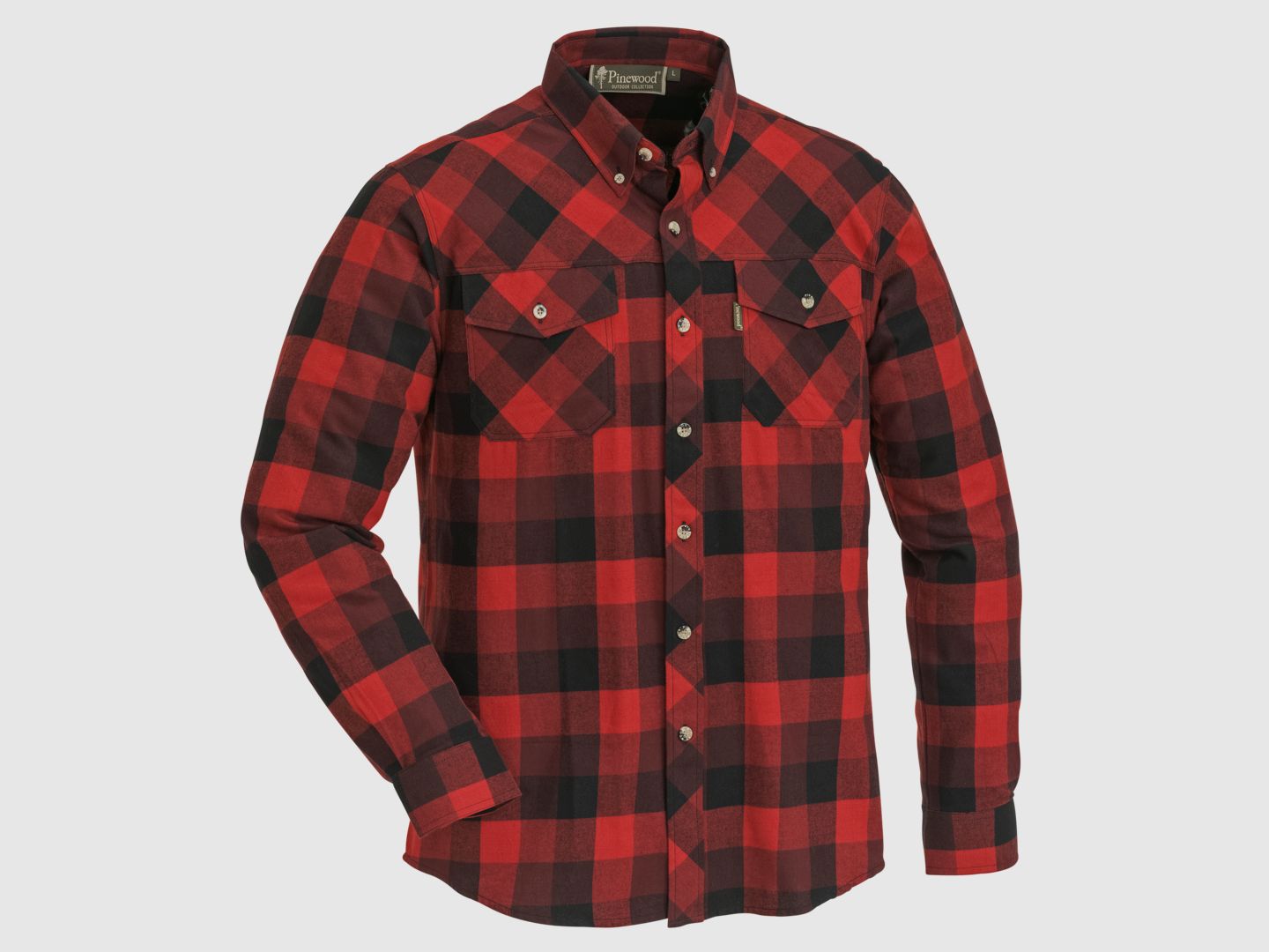 Pinewood Lumbo Hemd 3XL Rot/Schwarz