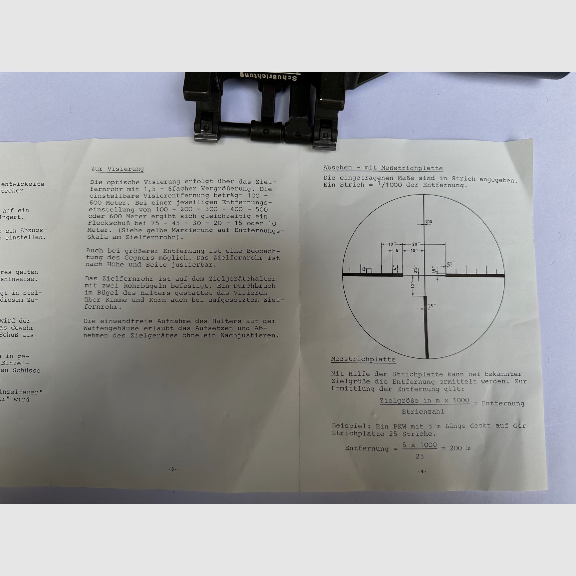 Montage rapide Stanag HK G3SG1 d'origine + Zeiss Diavari DA 1,5x-6x