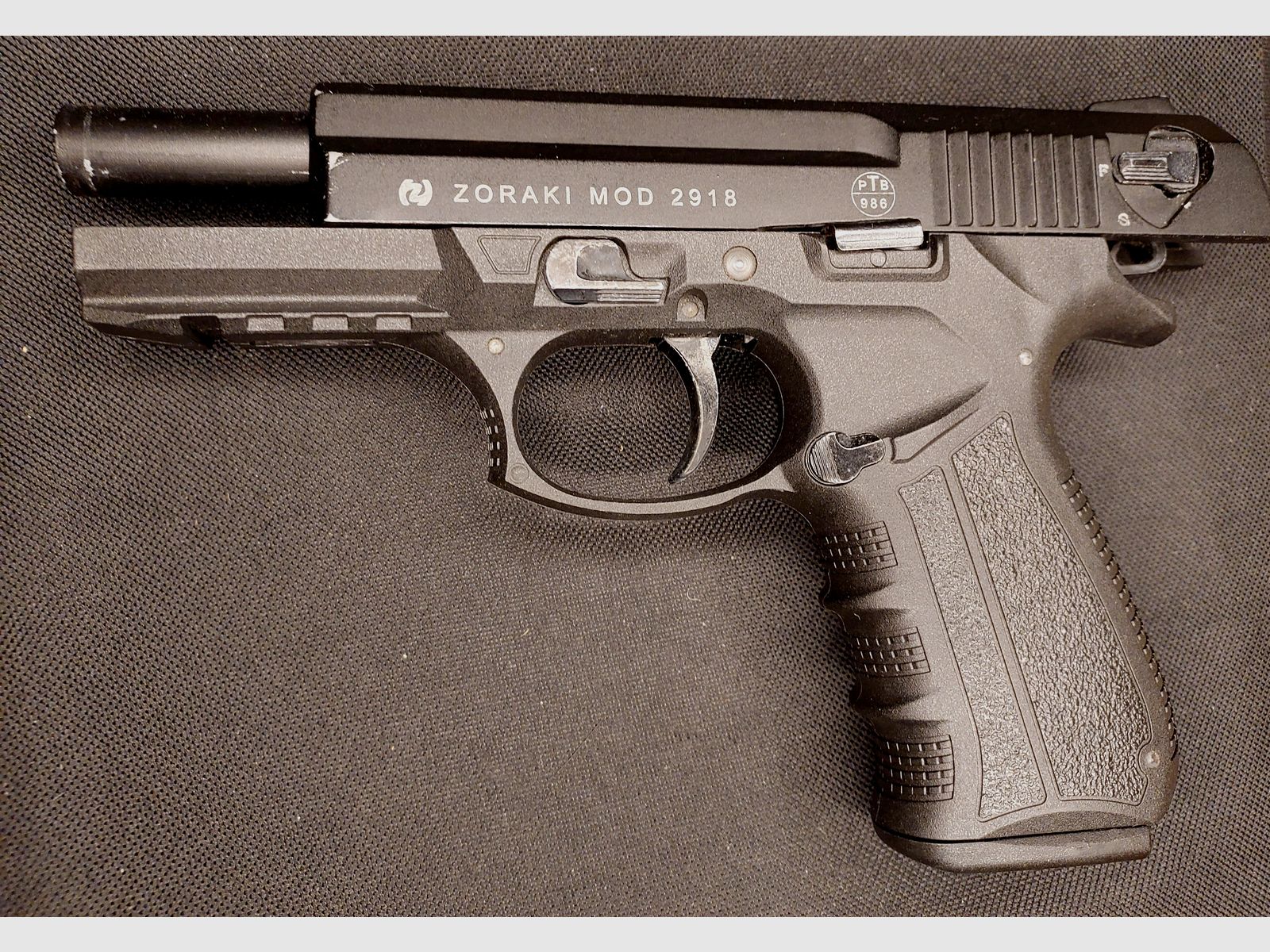 Zoraki 2918 blank firing pistol cal. 9mm P.A.K. black - old (PTB 986)