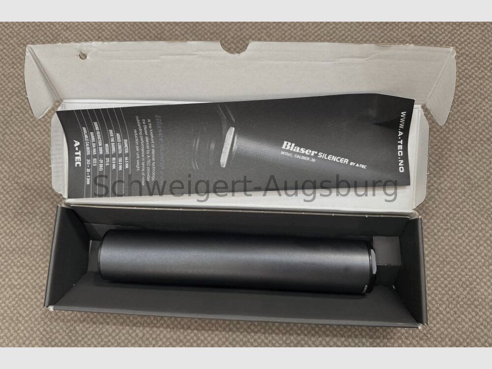 Overbarrel silencer Blaser silencer M17x1 cal. .30 A-TEC
