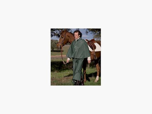 CAPOTE IMPERMEABLE PARA MONTAR VERDE
