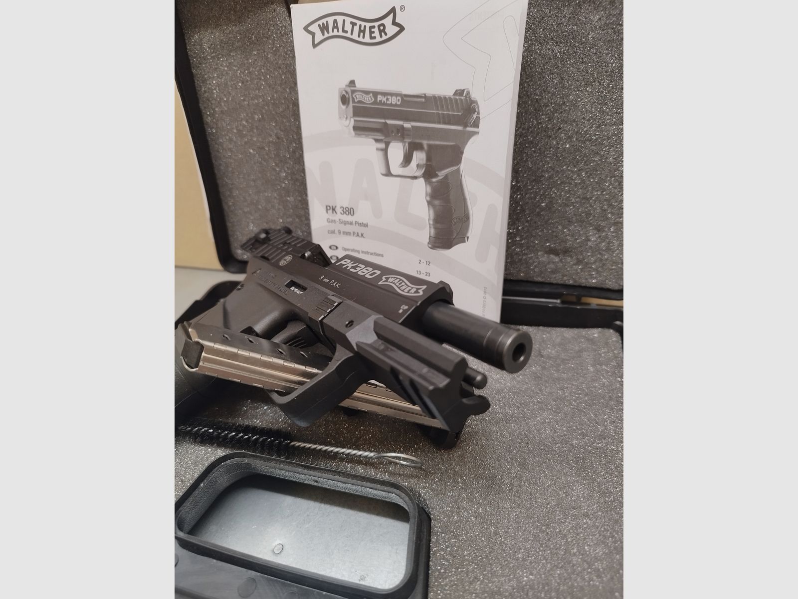 Walther PK380 SSW 9mm PAK + magazino di riserva !!Arma nuova!!