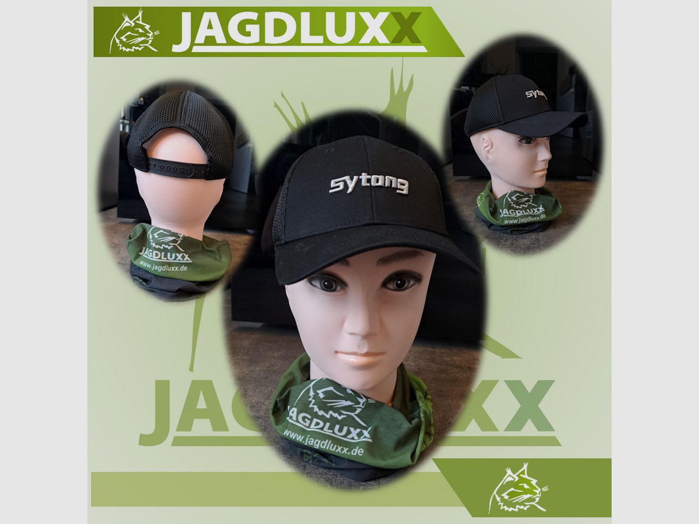Sytong Trucker Cap schwarz mit Logo- Stickerei
