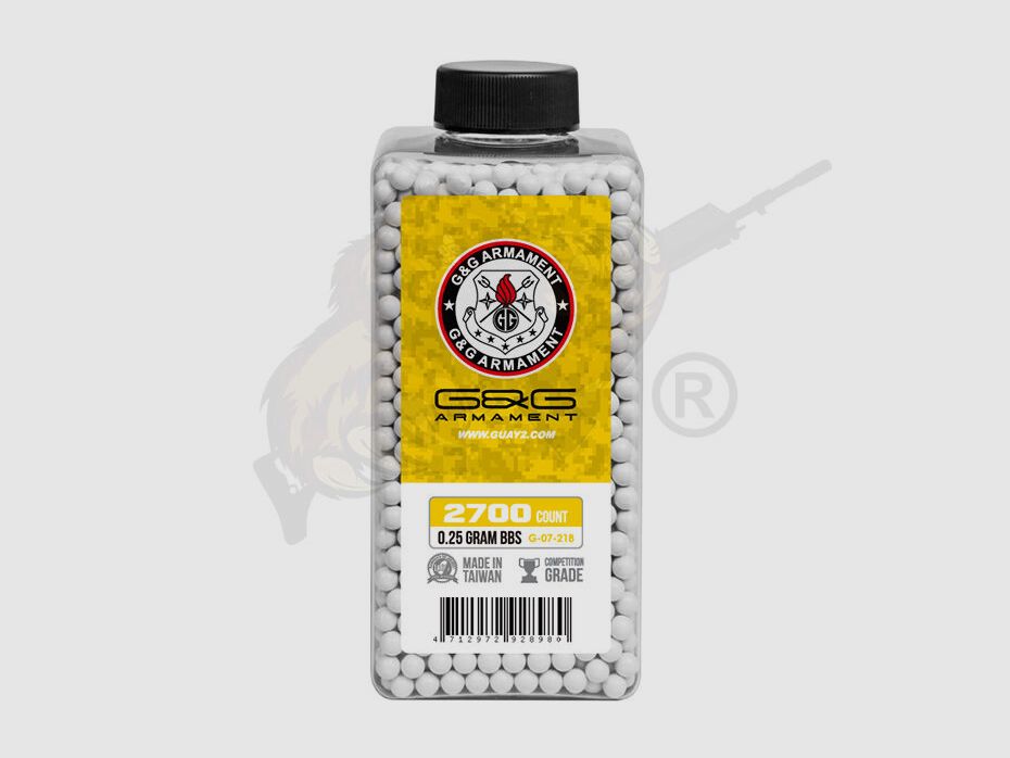 Perfect Airsoft BB`s 0.25g (2.700 Stück) diameter 5,95mm - Weiß