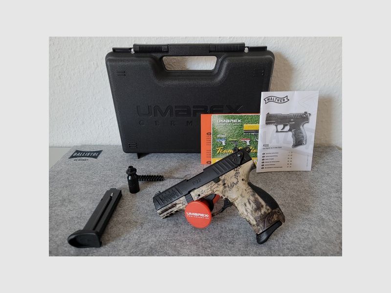 Walther P22Q Kryptek, cal. 9mm P. A. K.