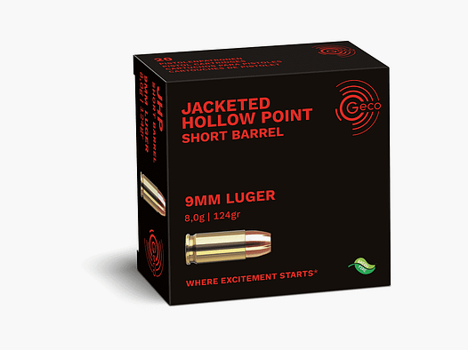Geco 9mm Luger pocisk hollow point Sintox 124 gr. Czerwona strefa - 20 sztuk
