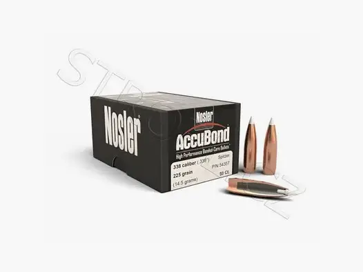 Geschosse Nosler AccuBond .338 cal, dia .338, 225grs