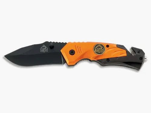 PUMA TEC Einhand-Rettungsmesser (orange)