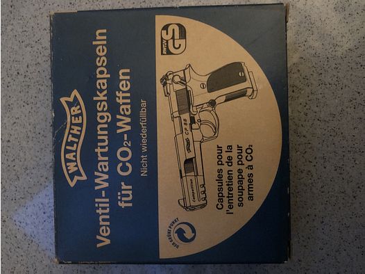 Walther Ventil Wartungskapseln für CO2 Waffen