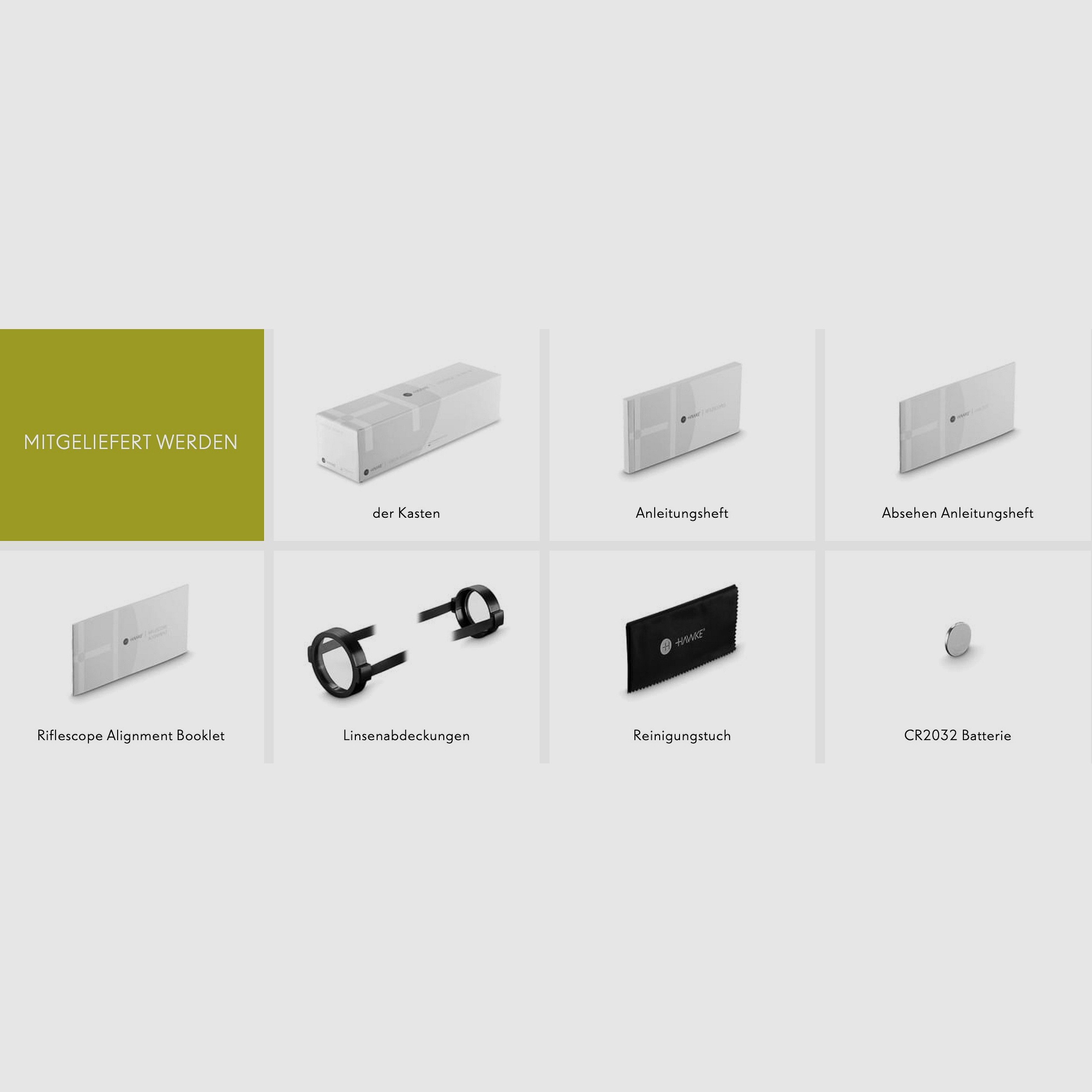 HAWKE 14273 Lunette de tir VANTAGE 30 WA 1-4x24 Réticule lumineux L4A Point IR