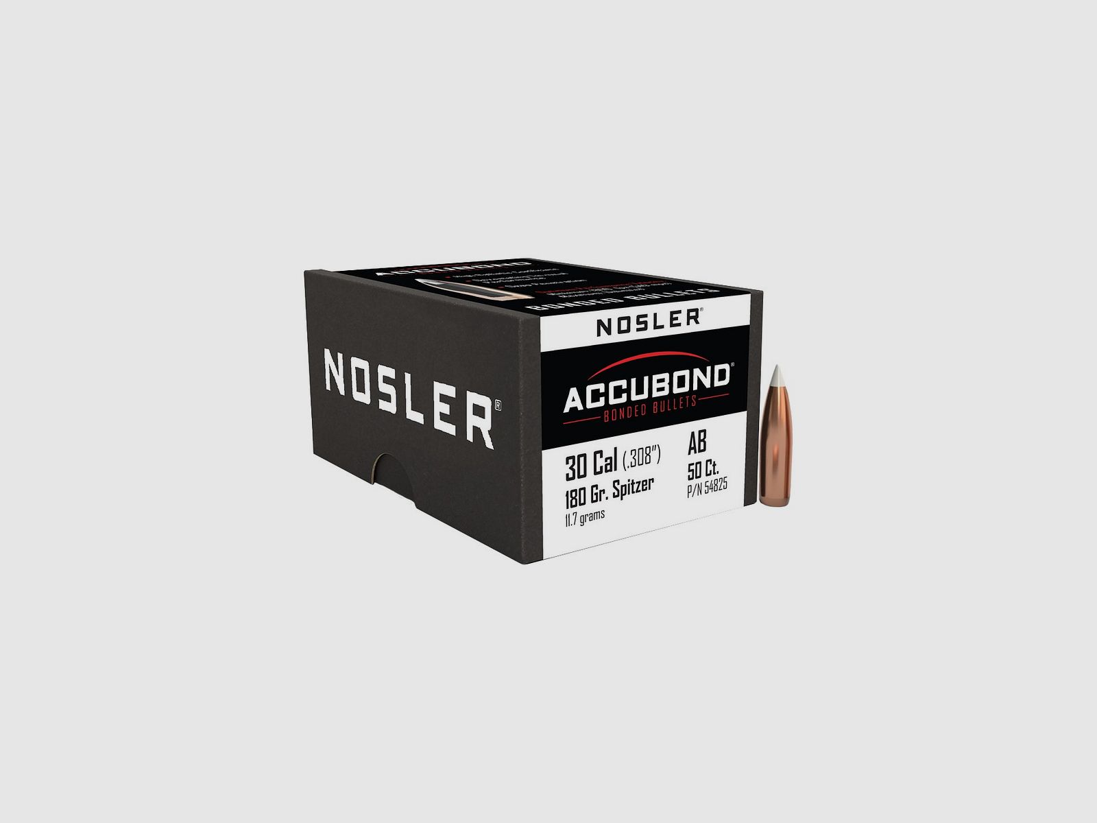 Nosler Accubond Geschosse .30 / 308 180 gr SP 50 Stück, Bild 1 von 2