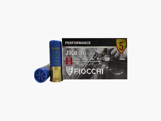 Cartuchos Fiocchi JK6 cal. 12/70 36 g plomo 5 10 pzs