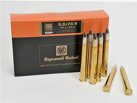 Cartucce RWS UNI Classic 9,3x74R 19,0g. 293gr. !!!