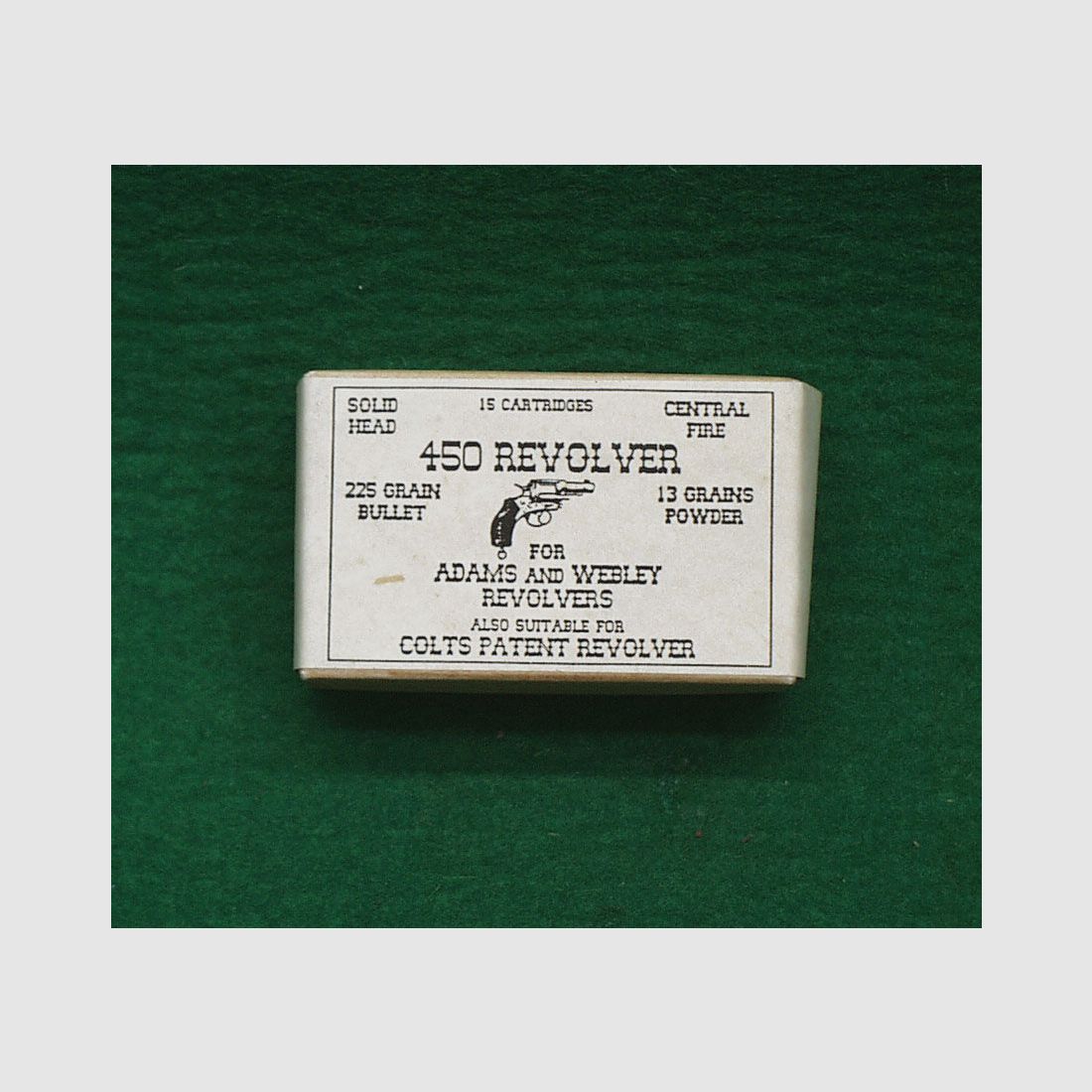 Replica cartridge boxes .450 revolver