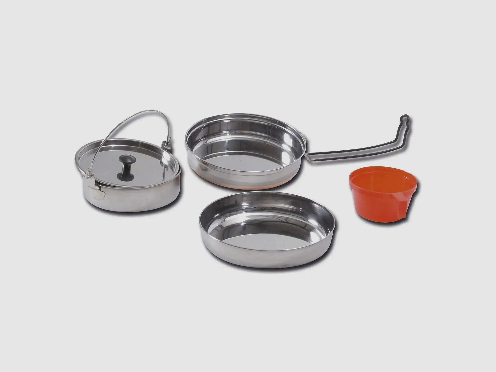 Mil-Tec Ensemble de Cuisine en Acier Inoxydable pour 1 Personne