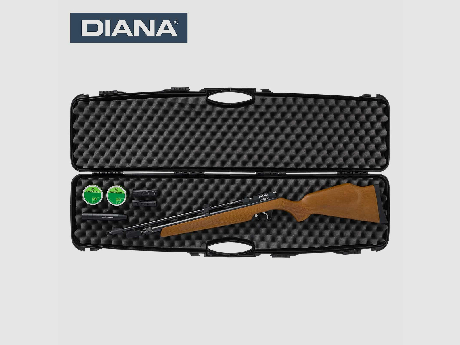 Kofferset Diana Trailscout Wood Co2-Gewehr 4,5 mm Diabolo (P18)