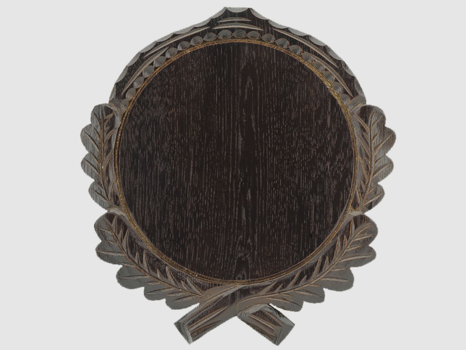 Rzeźbiona tarcza dzika, ciemna